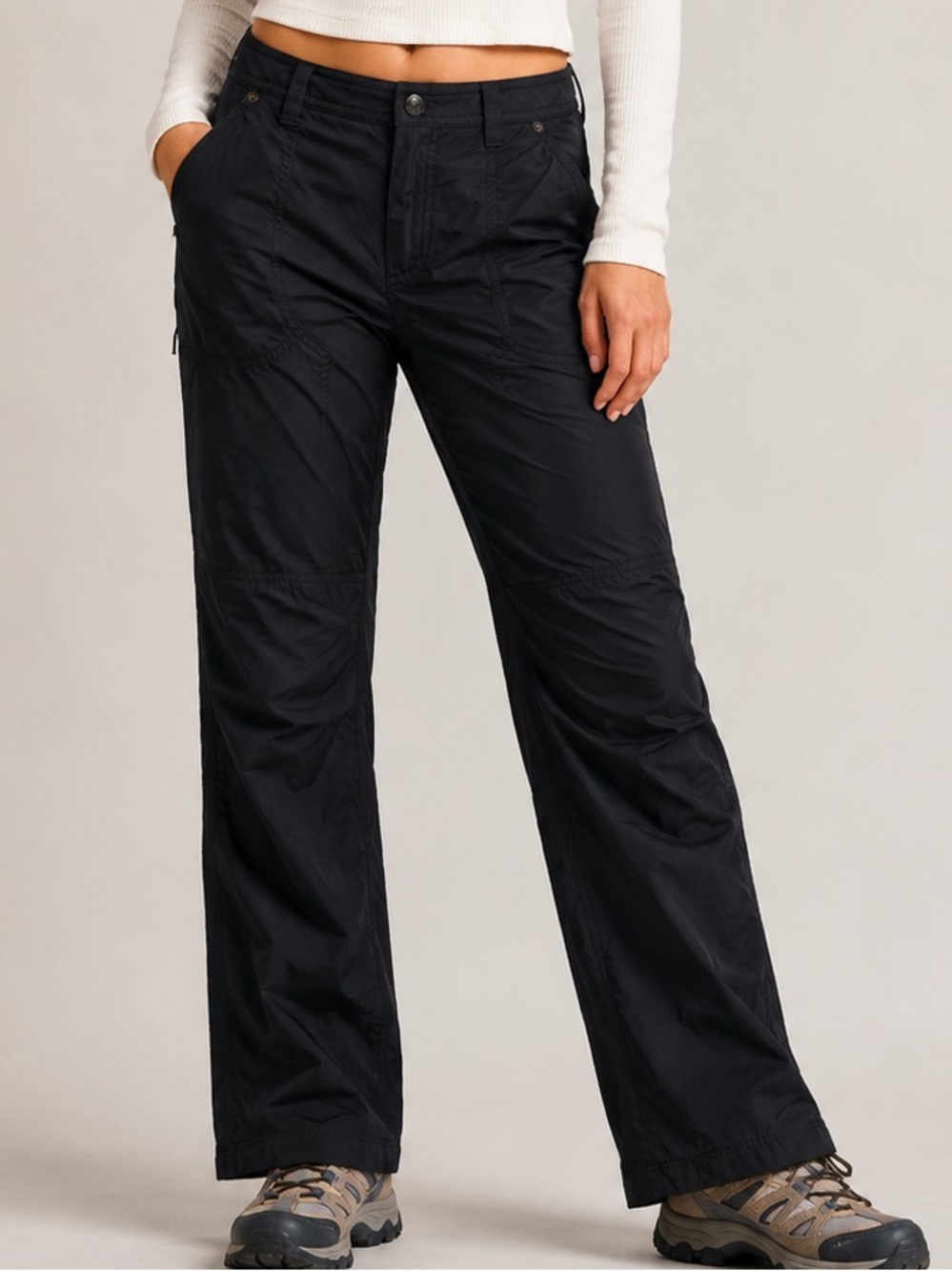 Ralph Lauren Black Nylon Utility Hiking Pants Outdoor Size 0